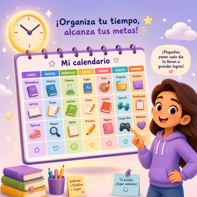 Planificador Inteligente de EstudiaFacil: bloques de estudio organizados por días